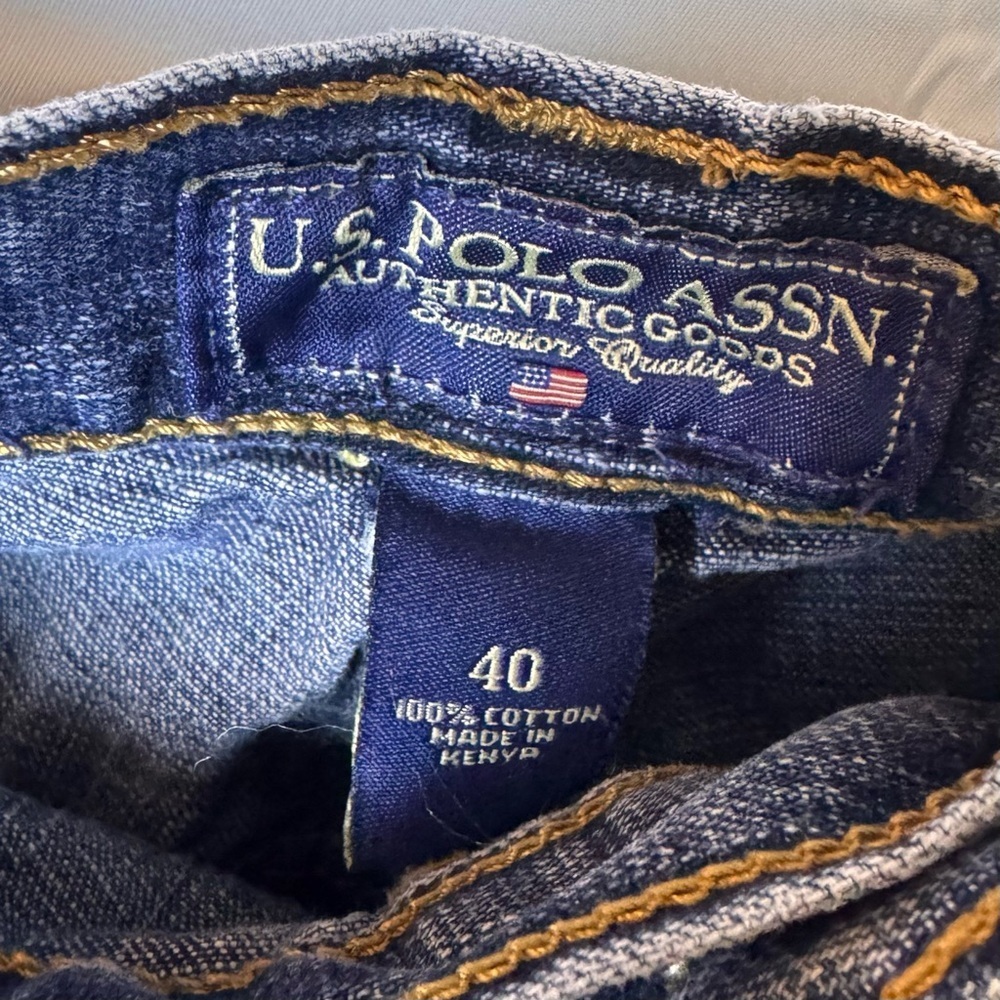 U.S. Polo Assn. Indigo Jean Shorts Size 40 - Picture 2 of 11
